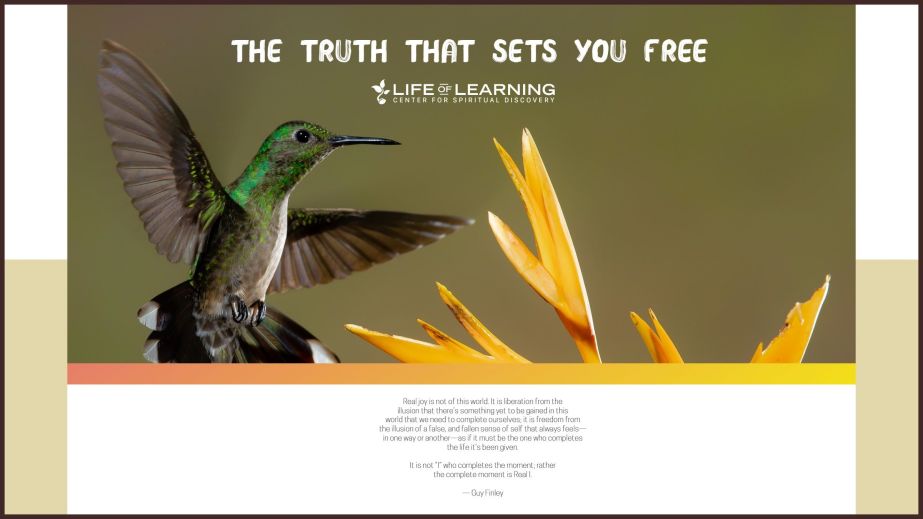 The Truth That Sets You Free (Blog)