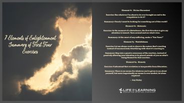 7 Elements of Enlightenment Summary of First Four Exercises