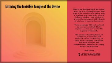 Entering the Invisible Temple of the Divine (Blog)