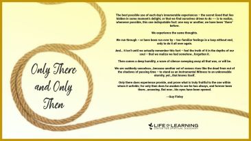 Only There and Only Then (Blog)