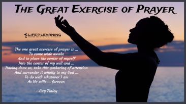 The Great Exercise of Prayer (Blog)