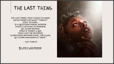 The Last Thing (Blog)